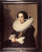 VERSPRONCK, Jan Cornelisz Portrait of Willemina van Braeckel er oil